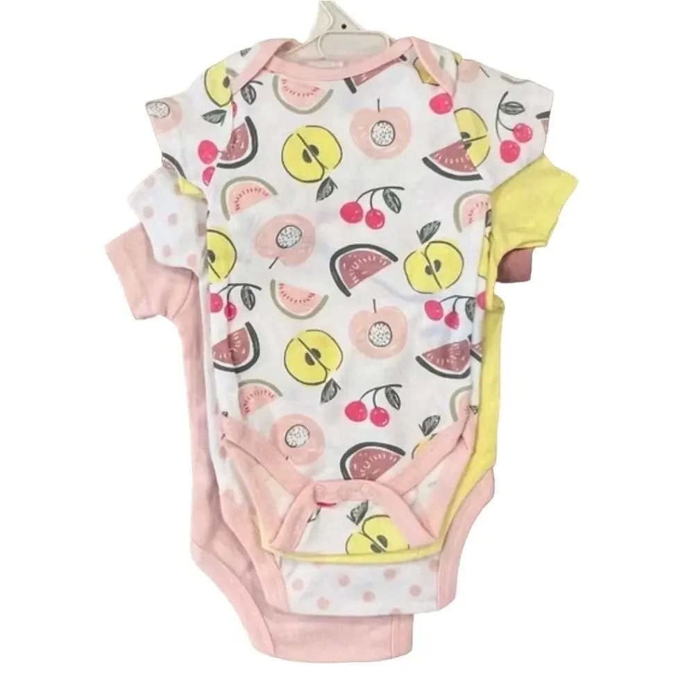 NWT Chick Pea 5 Piece Baby Grow With Me Bodysuits - Sizes 0/3-3/6 months